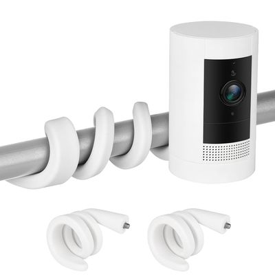 ALERTCAM 2Pack Flexible Twist Mount for Stick Up Cam & Outdoor Cam Plus, Flexible Gooseneck Mounting Bracket to Attach Your Camera Anywhere with No Tools - White