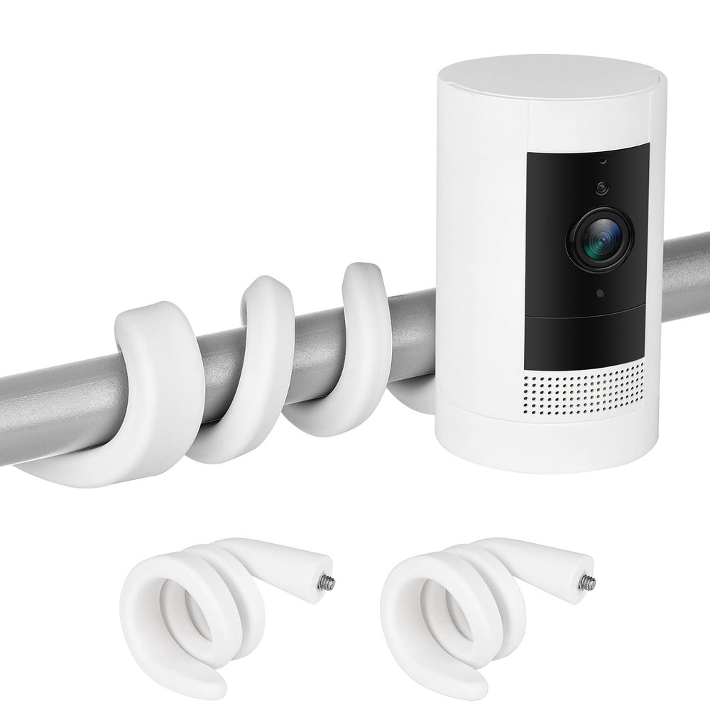 ALERTCAM 2Pack Flexible Twist Mount for Stick Up Cam & Outdoor Cam Plus, Flexible Gooseneck Mounting Bracket to Attach Your Camera Anywhere with No Tools - White