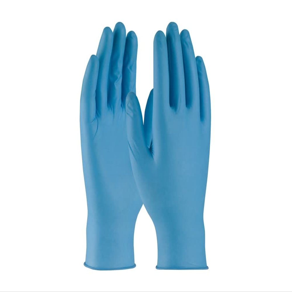 QRP Qualatrile Disposable Nitrile Glove, Powder Free with Textured Grip 8 Mil 8BQF09 Blue S