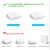 COOLWUFAN Wall Mount Holder for eero Pro 6 or eero Pro 6E Home WiFi System-Simple and Sturdy Wall Mount Holder Stand Bracket for eero Pro 6E & Pro 6 tri-Band mesh Wi-Fi 6 System (White(1 Pack)) view 2