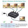 1x3 HDMI Splitter, 1 in 3 Out HDMI Splitter Audio Video Distributor Box Support 3D & 4K x 2K Compatible for HDTV, STB, DVD, PS3, Projector Etc view 3