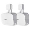 COOLWUFAN Wall Mount Holder for eero Pro 6 or eero Pro 6E Home WiFi System-Simple and Sturdy Wall Mount Holder Stand Bracket for eero Pro 6E & Pro 6 tri-Band mesh Wi-Fi 6 System (White(2 Pack)) view 1