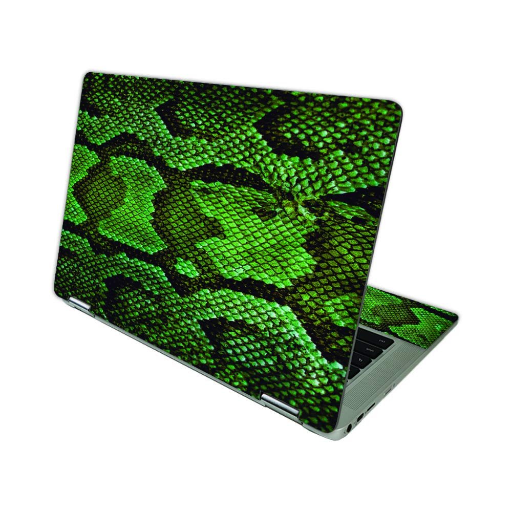 MightySkins Skin Compatible with HP Chromebook x360 14 (2021) - Green Serpent | Protective, Durable, and Unique Vinyl Decal wrap Cover | Easy to Apply, Remove, and Change Styles | Made in The USA