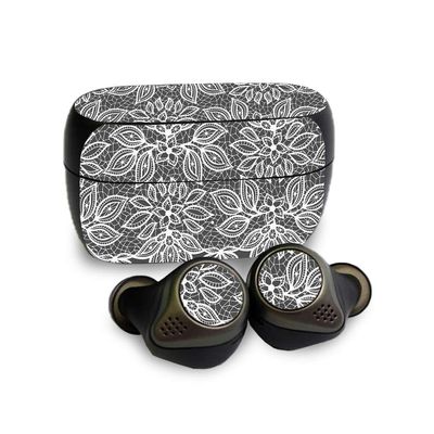 MightySkins Skin Compatible with Jabra Elite 85T - Floral Lace | Protective, Durable, and Unique Vinyl Decal wrap Cover | Easy to Apply, Remove, and Change Styles | Made in The USA Flowers