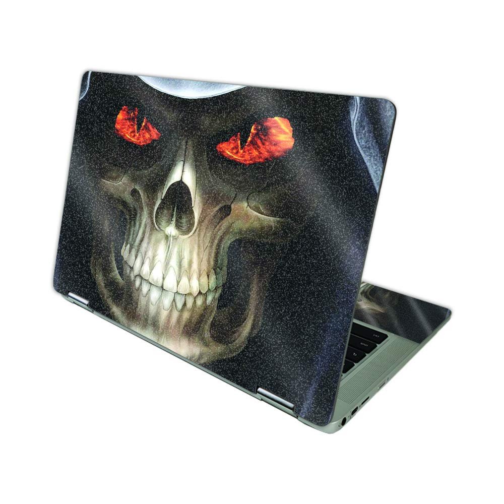 MightySkins Glossy Glitter Skin Compatible with HP Chromebook x360 14 (2021) - Evil Reaper | Protective, Durable High-Gloss Glitter Finish | Easy to Apply, Remove, and Change Styles | Made in The USA