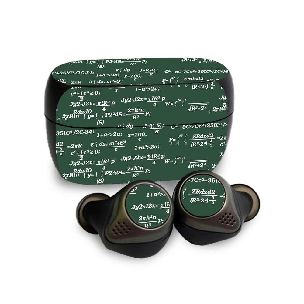 MightySkins Skin Compatible with Jabra Elite 85T - Equation Board | Protective, Durable, and Unique Vinyl Decal wrap Cover | Easy to Apply, Remove, and Change Styles | Made in The USA Cherry Blossom