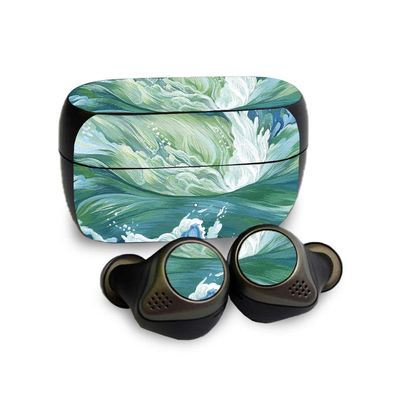 MightySkins Skin Compatible with Jabra Elite 85T - Cyclone Wave | Protective, Durable, and Unique Vinyl Decal wrap Cover | Easy to Apply, Remove, and Change Styles | Made in The USA