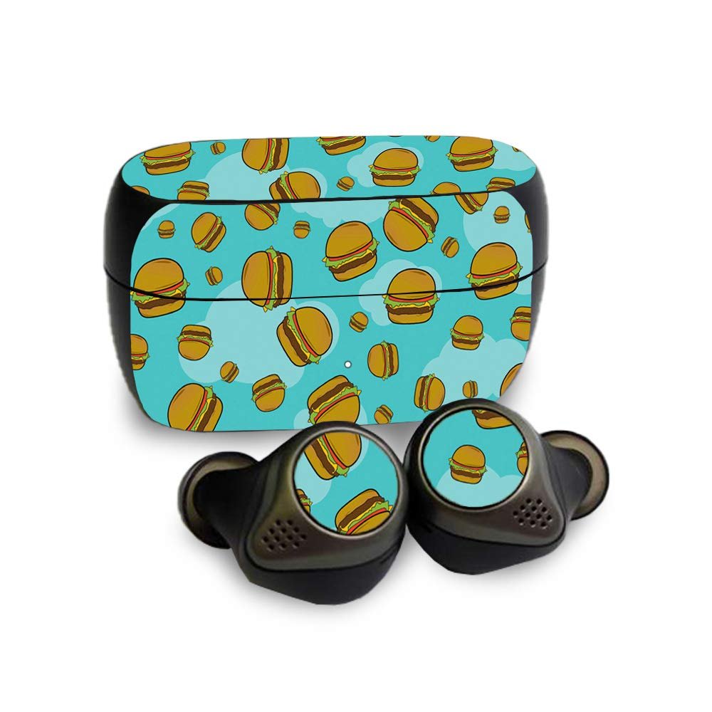 MightySkins Skin Compatible with Jabra Elite 85T - Burger Heaven | Protective, Durable, and Unique Vinyl Decal wrap Cover | Easy to Apply, Remove, and Change Styles | Made in The USA