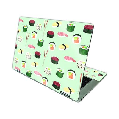 MightySkins Glossy Glitter Skin Compatible with HP Chromebook x360 14 (2021) - Sushi | Protective, Durable High-Gloss Glitter Finish | Easy to Apply, Remove, and Change Styles | Made in The USA