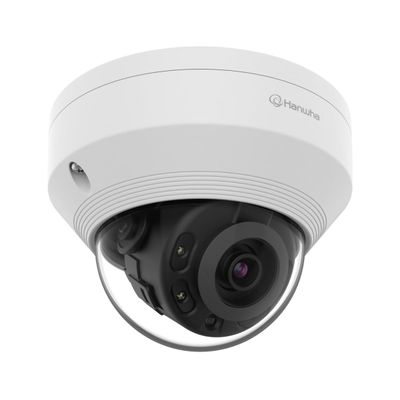Hanwha Techwin LNV-6022R 2MP IR WDR PoE Network Outdoor Dome Camera with 4mm Fixed Lens, RJ45 Connection.