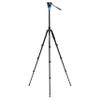 Benro Aero S2PRO Aluminum Video Tripod Kit Travel-Friendly 4-Section Tripod with S2PRO Fluid Head, Reverse Folding Legs & Carrying Case for Mirrorless, DSLR & Compact Video Cameras (A1883FS2PRO) view 3