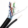 PHAT SATELLITE INTL - Shielded Bare Copper CAT5 with Ground F/UTP 24AWG 350MHz, EZ Pass Thru RJ45 Plug Network Data Ethernet LAN Cable UL ETL Assembled in USA (7 ft Black) view 2
