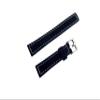 NICKSTON Black Suede with White Stitches Leather Band Compatible with Garmin Vivomove 3S and Vivoactive 4S Smartwatch Strap B18 (2. Silver Color Buckle, For Garmin Vivoactive 4S) view 4