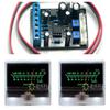 1pair TN-90A VU Panel Meters DB Level Header Backlight w 1pcs Power Driver Board view 1