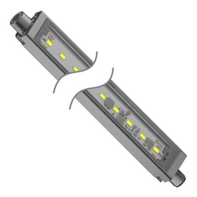 BANNER Engineering WLS28-2CW285SQ (87891), 12-30 VDC, 285 MM Lighted Length, CASCADABLE, Clear Plastic, Daylight White, Environmental Rating: IP50, Integral Euro QD, Sealed, WLS28-2 Work Light Strip