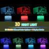 MARZIUS Truck 3D Illusion LED Table Lamp Decor Night Light view 2
