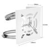 Fox Baby Universal Vertical Pole Mounting Bracket for CCTV Security Camera PTZ Dome, Wall Mounting Loop Bracket with 8 Loops (2 Pcs) view 2