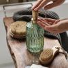 EMPO Clear Glass Soap Dispenser with ABS Plastic Pump, Crystal Lotion Dispensers for Kitchen Sink, Bathroom (Green) view 2
