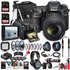 Nikon D7500 DSLR Camera with 18-140mm Lens (1582) + 4K Monitor + Pro Headphones + Pro Mic + 2 x 64GB Memory Card + Case + Corel Photo Software + Pro Tripod + 3 x EN-EL 15 Battery + More (Renewed) view 1