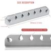 2 Pack Cable Holder Clips, Cable Management Cord Organizer USB Charging Clips Silicone Self Adhesive Wire Holders for Desktop USB Charging Cable Power Cord Mouse Cable Wire PC Office Home (Grey) view 2