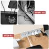 2 Pack Cable Holder Clips, Cable Management Cord Organizer USB Charging Clips Silicone Self Adhesive Wire Holders for Desktop USB Charging Cable Power Cord Mouse Cable Wire PC Office Home (Grey) view 4