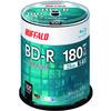 Buffalo RO-BR25V-100PW/N BD-R Blue-Ray Discs, 25 GB, 100 Sheets, Spindle, Single Sided Layer, 1-6x Speed, White Label view 1