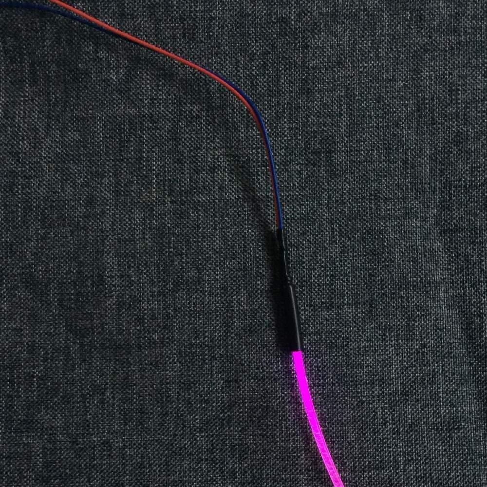 10pcs Shrinkable Head Tube 2-4mm 12V Mini LED Light Source illuminator Supply for Plastic Side Glow Fiber Optic Optical Cable (purple)