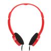 Demeras Foldable Wired Headset Children Headphone with Microphone Boys Girls On Ear Headset for Online Learning (red) view 1