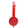 Demeras Foldable Wired Headset Children Headphone with Microphone Boys Girls On Ear Headset for Online Learning (red) view 3