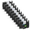 10 Pack Compatible with HSe-211 HSe211 HS211 HS-211 Heat Shrink Tube 5.8mm 0.23'' Black on White Wire Cable Tubing Label Tape for P-Touch PT-E300 PT-H75 PT-H300 PT-E500 PT-H300LI D450 Label Maker view 1