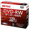 Buffalo DVD-RW 4.7GB 10 Sheets Case Single Sided 1-2X White Label RO-DW47V-010CW/N view 1
