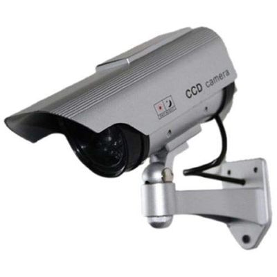 Solar Indoor/Outdoor Dummy Security Camera with LED (6-Pack)