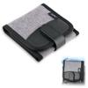 JJC Lens Filter Pouch Case for Circular Filter Up to 82mm (37mm 40.5mm 49mm 52mm 55mm 58mm 62mm 67mm 72mm 77mm), 3-Pocket Lens Filter Wallet Storage Bag with Fasten Belt Loop Design view 1