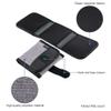 JJC Lens Filter Pouch Case for Circular Filter Up to 82mm (37mm 40.5mm 49mm 52mm 55mm 58mm 62mm 67mm 72mm 77mm), 3-Pocket Lens Filter Wallet Storage Bag with Fasten Belt Loop Design view 3