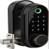 BARSKA Biometric Fingerprint Door Lock with Keypad Keyless Entry Smart Lock for Front Door, Home, Office, or Apartment Security view 1