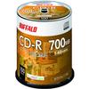 Buffalo Data CD-R 1 Record 700MB 100 Sheets Spindle 1-48X White Label RO-CR07D-100PW/N view 1