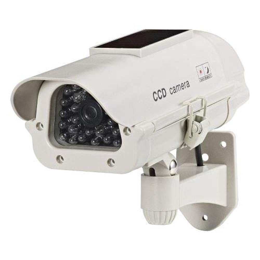SPT Solar Indoor/Outdoor Dummy Security Camera with LED D (4-Pack) (15-CDM14-4C)