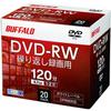 Buffalo DVD-RW 4.7GB 20 Sheets Case Single Sided 1-2X White Label RO-DW47V-020CW/N view 1