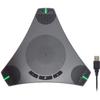Conference Speaker and Microphone, 360 Omnidirectional USB Speakerphone Microphone with USB Hub, Noise Reduction/Echo Cancellation Computer Microphone for 8-10 People Business Conference, Home Office view 1