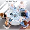 Conference Speaker and Microphone, 360 Omnidirectional USB Speakerphone Microphone with USB Hub, Noise Reduction/Echo Cancellation Computer Microphone for 8-10 People Business Conference, Home Office view 4