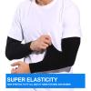4 Pair UV Protection Arm Sleeves for Men & Women,Tattoo Cover Sleeve,Cooling Compression Sun Sleeves for Cycling Running Outdoor Sports(black) view 2
