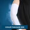 Kimasha 4 Pair Sun Protection Arm Sleeves for Men & Women,Tattoo Cover Sleeve,UPF 50 Arm Cover for Cycling Running Outdoor Sports (White-4 Pairs) view 4