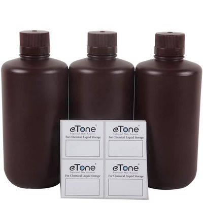 3X 1000ml Darkroom Chemical Storage Bottles Liquid Container Film Photo Developing Processing Equipment Printing Photosensitive UV Resin LCD/DLP Storage Amber Bottle 1L