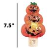 Roman Triple Jack-O-Lantern Halloween Swivel Plug Night Light 6 Inch view 2