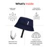 Ribcap Billie Medical Grade Protective Helmet | Navy Blue | Size: Small (Head Circumference 21-22") | Soft Helmet for Epilepsy | Protective Helmet for Seizures | Fashionable and No Stigma view 3