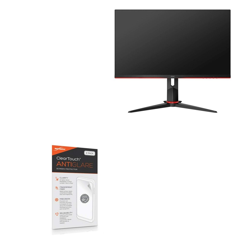 BoxWave Screen Protector Compatible with AOC 24G2E5 - ClearTouch Anti-Glare (2-Pack), Anti-Fingerprint Matte Film Skin