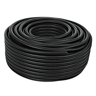 Sherco-Auto 100 FT of 1/2 Inch Black Poly Vinyl Split Wire Loom Tubing Wire Conduit - Made in USA