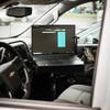 RAM Mounts No-Drill Laptop Mount for 2019-2026 Chevy Silverado, Suburban and Tahoe & GMC Sierra and Yukon, Seat Bolt Vehicle Mount with Dual Swing Arm and Tough-Tray for 10"-16" Laptops RAM-VB-203-SW1 view 2