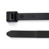 100 PCS 165 Lbs 27.9" Anti UV Black Cable Wire Zip Nylon Tie Wrap 100pk view 4