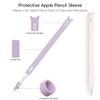 2 Pack Case for Apple Pencil 2nd Generation Holder Cover Sleeve Accessories,Cute Cat Silicone Grip Skin with Charging Cap and 2 Protective Nib Covers for iPad Pro 9.7/10.5/12.9-Pink,Purple view 3